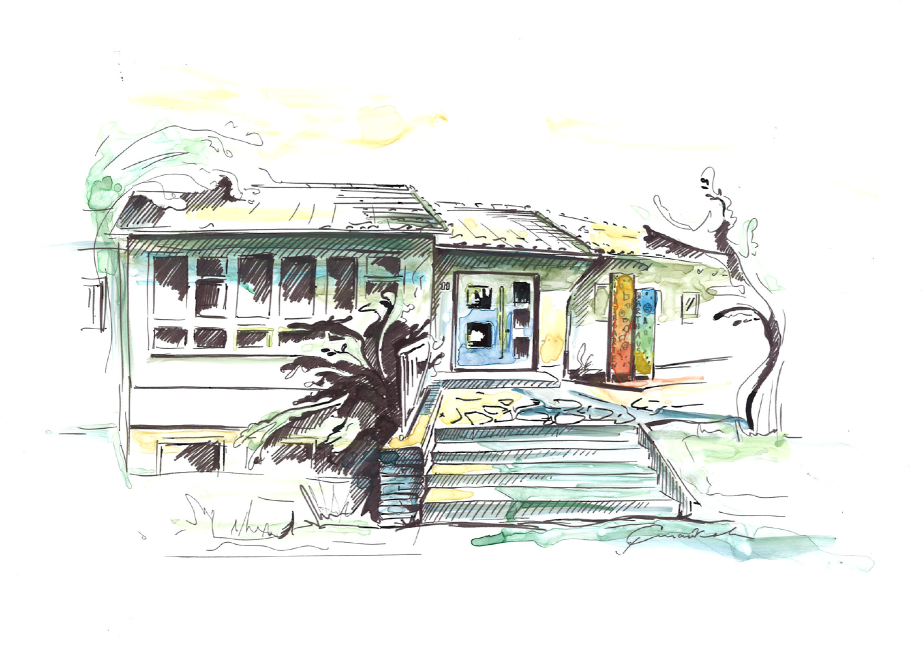 Skizze Kindergarten-Eingang